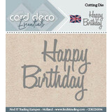 Card Deco Snijmal Happy Birthday (CDECD0004)