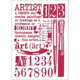 Stamperia Masking Stencil A4 Artist (KSG423)