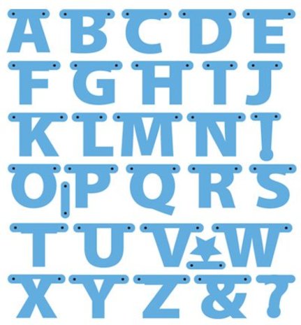 Marianne Design Creatable Alphabet Garland (LR0340) Marianne Design Creatable Alphabet Garland (LR0340)