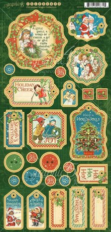 Graphic 45 Christmas Magic Chipboard (4501737)