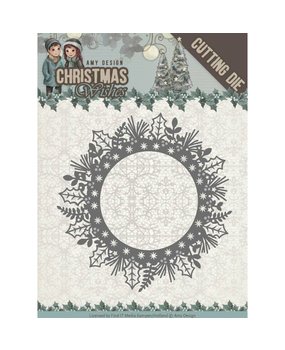 Amy Design Christmas Wishes Holly Wreath Die (ADD10149)