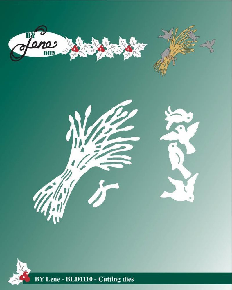 By Lene Metal Dies Christmas Sheaf (BLD1110) By Lene Metal Dies Christmas Sheaf (BLD1110)