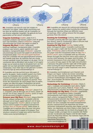 Marianne Design Creatable Anja Small Corner (LR0215) Marianne Design Creatable Anja Small Corner (LR0215)