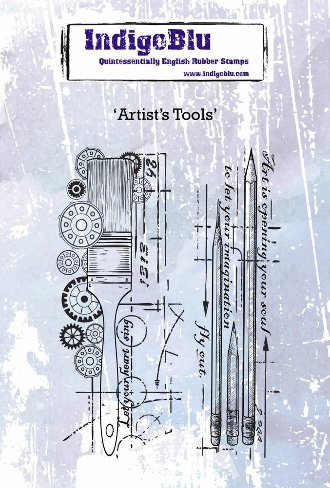 IndigoBlu Artist's Tools A6 Rubber Stamp (IND0442)