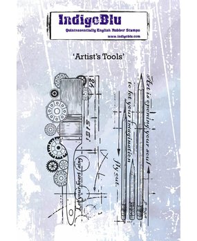 IndigoBlu Artist's Tools A6 Rubber Stamp (IND0442) IndigoBlu Artist's Tools A6 Rubber Stamp (IND0442)
