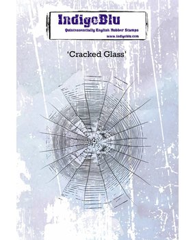 IndigoBlu Cracked Glass A6 Rubber Stamp (IND0450) IndigoBlu Cracked Glass A6 Rubber Stamp (IND0450)