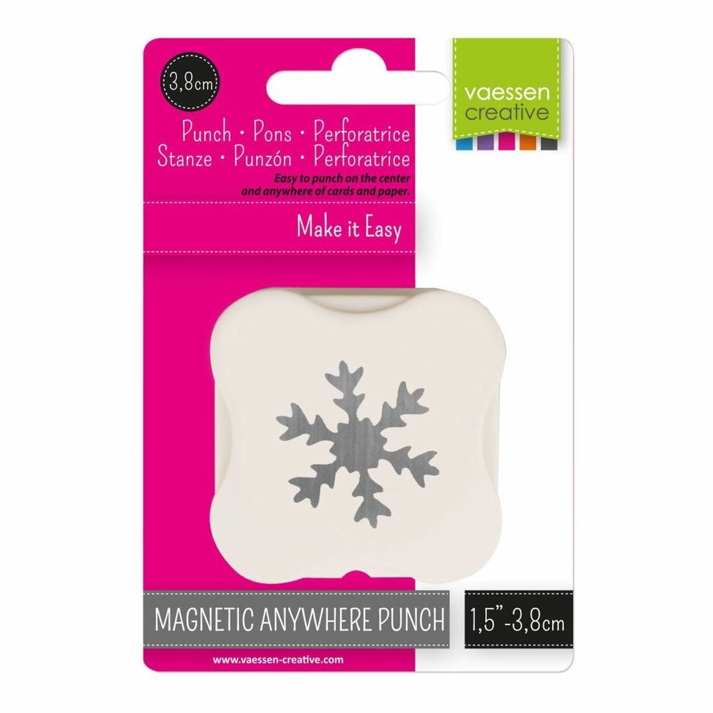 Vaessen Creative Magnetische Pons Sneeuwvlok (21450-006)