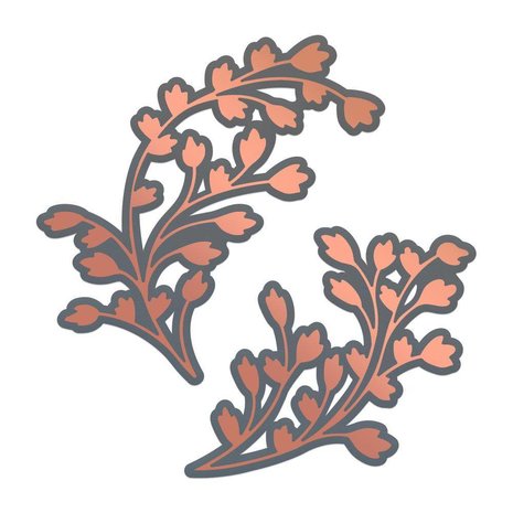 Couture Creations Lavish Ballroom Young Stems Cut, Foil & Emboss Die (CO725904)