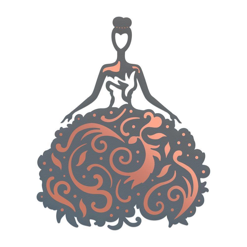 Couture Creations Lavish Ballroom Ball Gown Cut, Foil & Emboss Die (CO725908) Couture Creations Lavish Ballroom Ball Gown Cut, Foil & Emboss Die (CO725908)