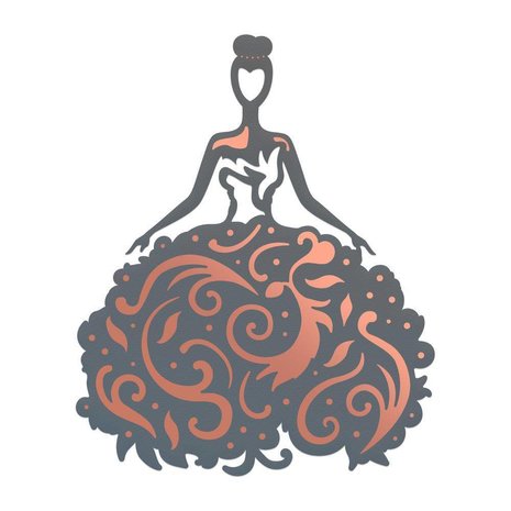 Couture Creations Lavish Ballroom Ball Gown Cut, Foil & Emboss Die (CO725908) Couture Creations Lavish Ballroom Ball Gown Cut, Foil & Emboss Die (CO725908)