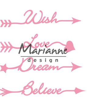 Marianne Design Collectable Arrow Sentiments (COL1458) Marianne Design Collectable Arrow Sentiments (COL1458)