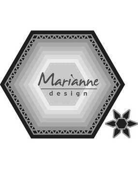 Marianne Design Craftable Basic Set Hexagon (CR1444) Marianne Design Craftable Basic Set Hexagon (CR1444)