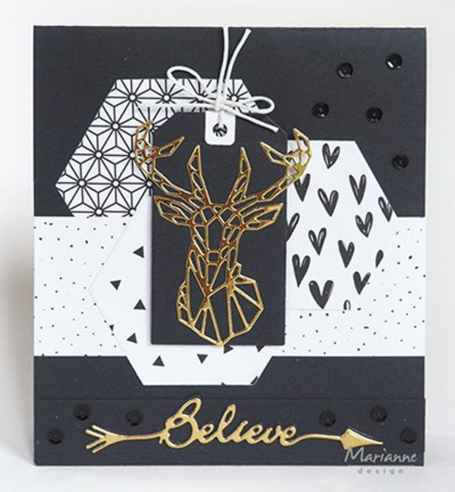 Marianne Design Craftable Geometric Deer (CR1445) Marianne Design Craftable Geometric Deer (CR1445)