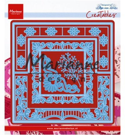 Marianne Design Creatable Anja's Lacy Folding Die Square (LR0553) Marianne Design Creatable Anja's Lacy Folding Die Square (LR0553)