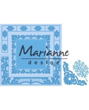 Marianne Design Creatable Anja's Lacy Folding Die Square (LR0553) Marianne Design Creatable Anja's Lacy Folding Die Square (LR0553)