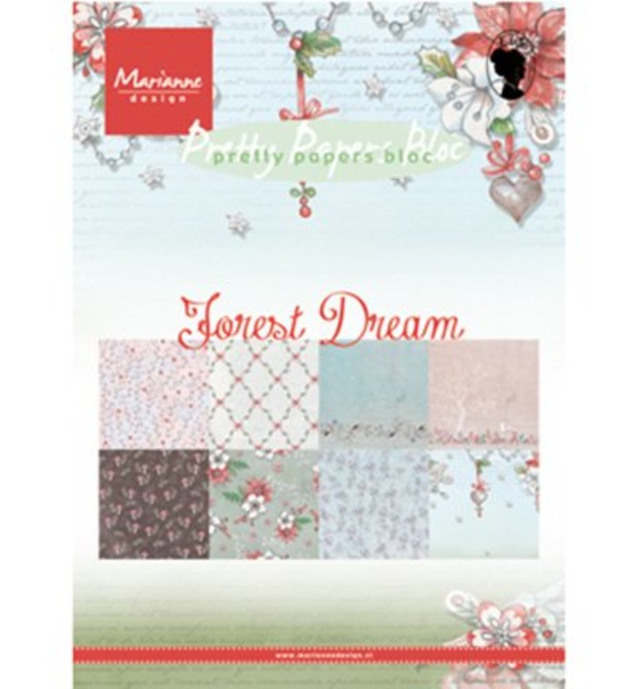 Marianne Design Forest Dream A5 Pretty Papers Bloc (PK9158)