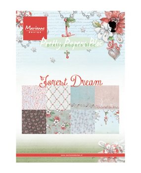 Marianne Design Forest Dream A5 Pretty Papers Bloc (PK9158)