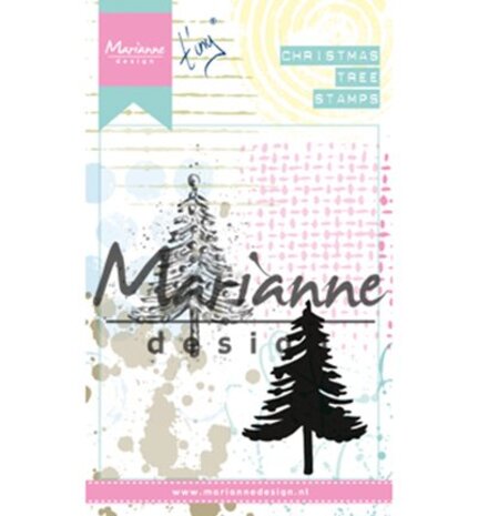 Marianne Design Tiny's Christmas Tree Cling Stamp (MM1625) Marianne Design Tiny's Christmas Tree Cling Stamp (MM1625)