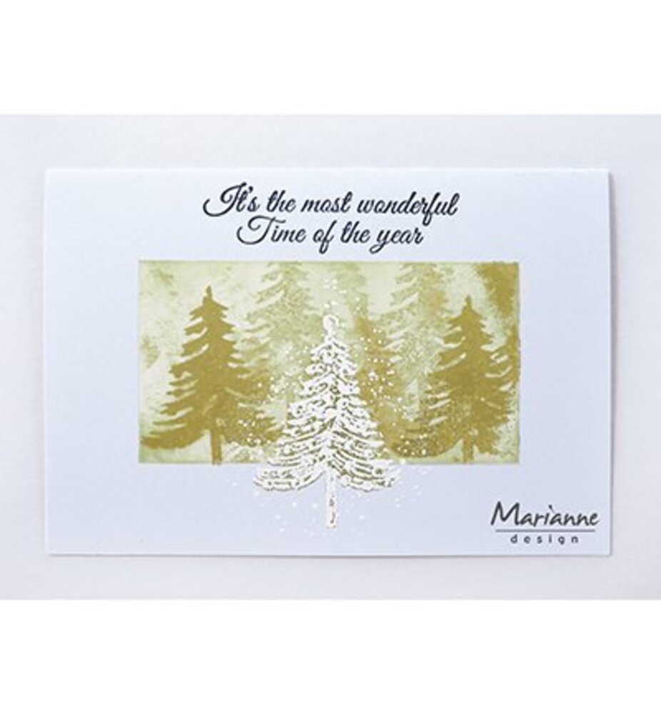 Marianne Design Tiny's Christmas Tree Cling Stamp (MM1625) Marianne Design Tiny's Christmas Tree Cling Stamp (MM1625)