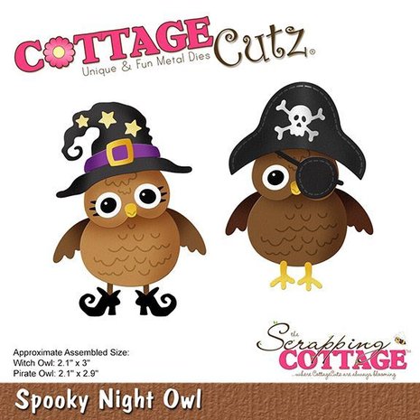 Scrapping Cottage CottageCutz Spooky Night Owl (CC-531)