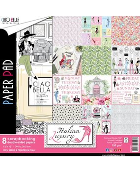 Ciao Bella Papercrafting Italian Luxury 12x12 Inch Paper Pad (CBP009)