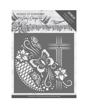 Amy Design Words of Sympathy Cross Frame Die (ADD10154) Amy Design Words of Sympathy Cross Frame Die (ADD10154)