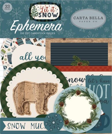 Carta Bella Let It Snow Ephemera (CBIS92024)