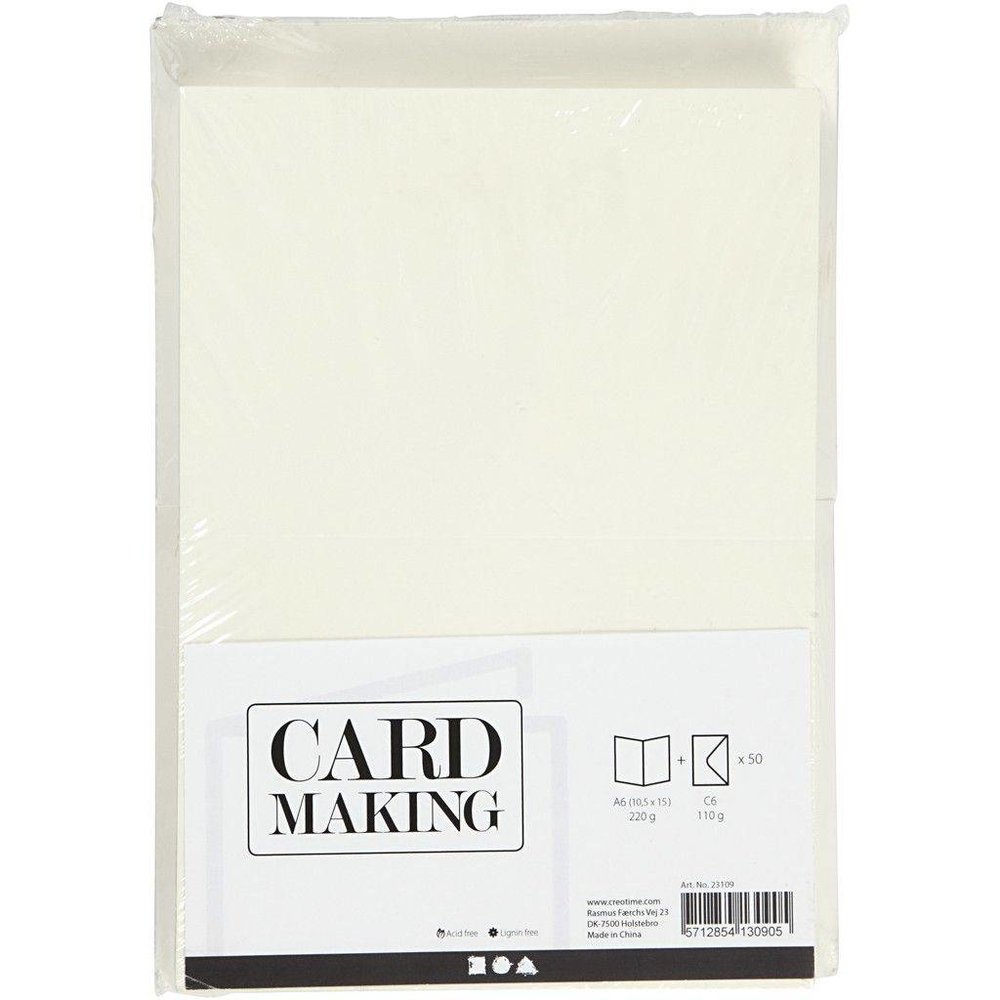 Paperpads.nl SELECT Kaarten & Enveloppen Set Off-White 10,5x15 cm (23109)