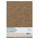 Card Deco A4 Glitter Paper Dark Gold (CDEGP017)
