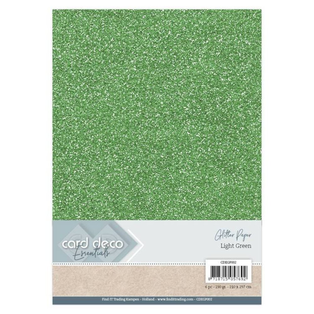 Card Deco A4 Glitter Paper Light Green (CDEGP002) Card Deco A4 Glitter Paper Light Green (CDEGP002)