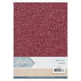 Card Deco A4 Glitter Paper Bordeaux (CDEGP016)