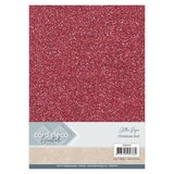 Card Deco A4 Glitter Paper Christmas Red (CDEGP019)