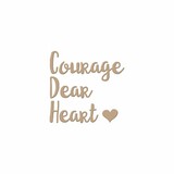 Spellbinders Courage Dear Heart Glimmer Hot Foil Plate (GLP-002)