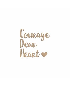 Spellbinders Courage Dear Heart Glimmer Hot Foil Plate (GLP-002) Spellbinders Courage Dear Heart Glimmer Hot Foil Plate (GLP-002)