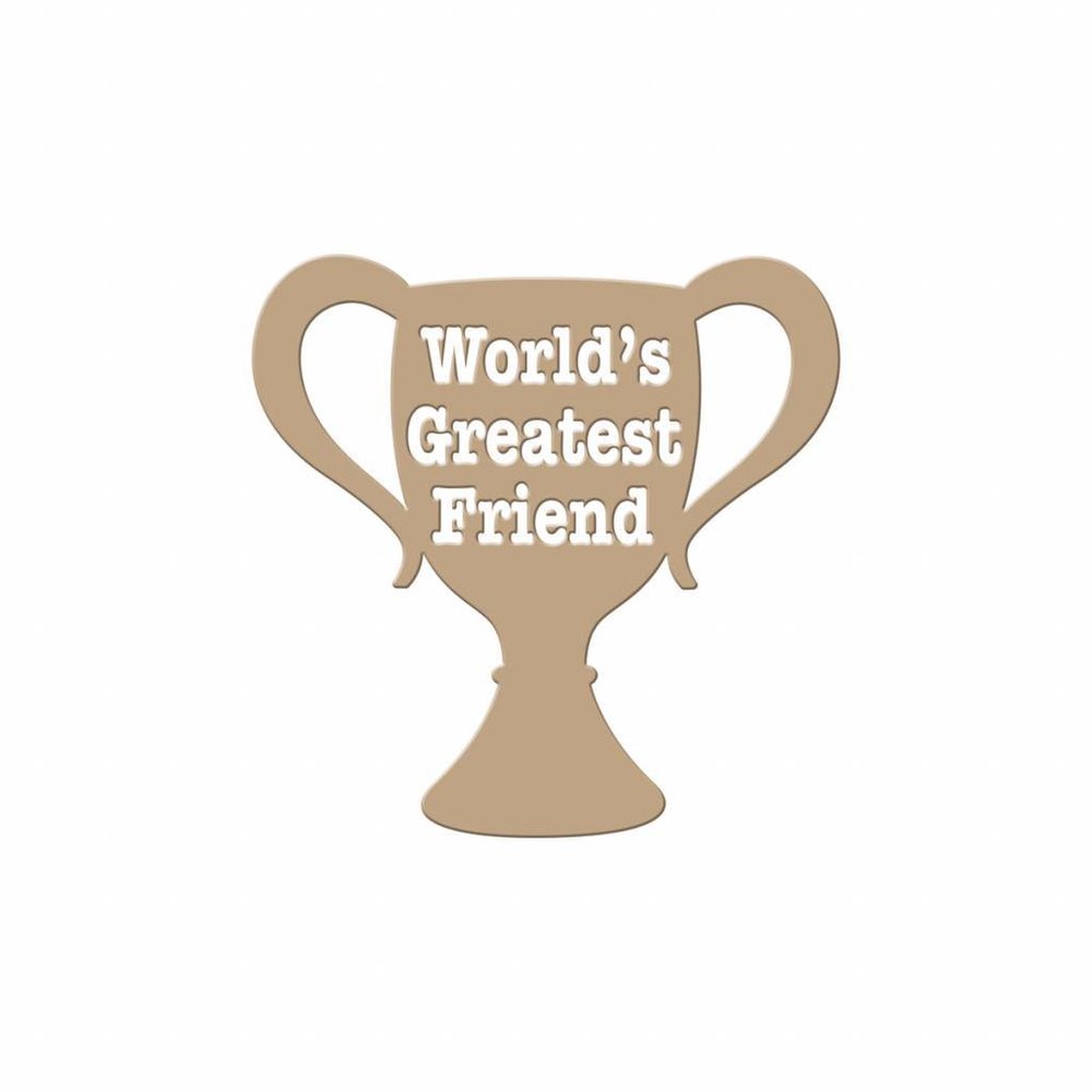 Spellbinders Worlds Greatest Friend Glimmer Hot Foil Plate (GLP-004) Spellbinders Worlds Greatest Friend Glimmer Hot Foil Plate (GLP-004)