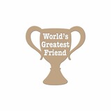 Spellbinders Worlds Greatest Friend Glimmer Hot Foil Plate (GLP-004)