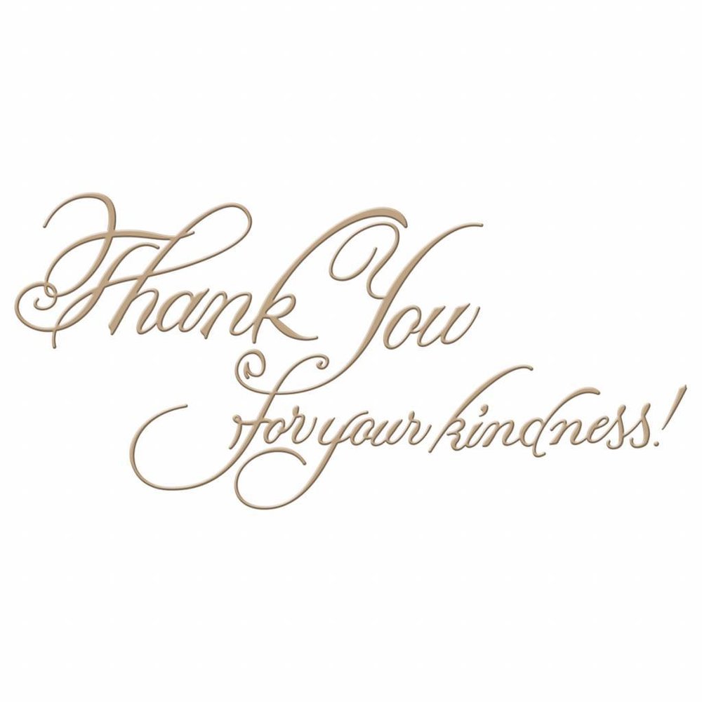 Spellbinders Copperplate Script Kindness Glimmer Hot Foil Plate (GLP-026) Spellbinders Copperplate Script Kindness Glimmer Hot Foil Plate (GLP-026)