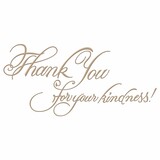 Spellbinders Copperplate Script Kindness Glimmer Hot Foil Plate (GLP-026)