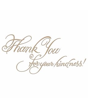 Spellbinders Copperplate Script Kindness Glimmer Hot Foil Plate (GLP-026) Spellbinders Copperplate Script Kindness Glimmer Hot Foil Plate (GLP-026)