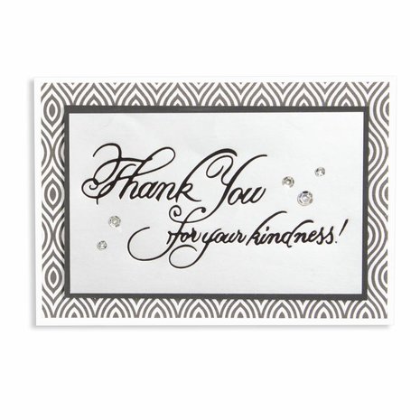 Spellbinders Copperplate Script Kindness Glimmer Hot Foil Plate (GLP-026) Spellbinders Copperplate Script Kindness Glimmer Hot Foil Plate (GLP-026)