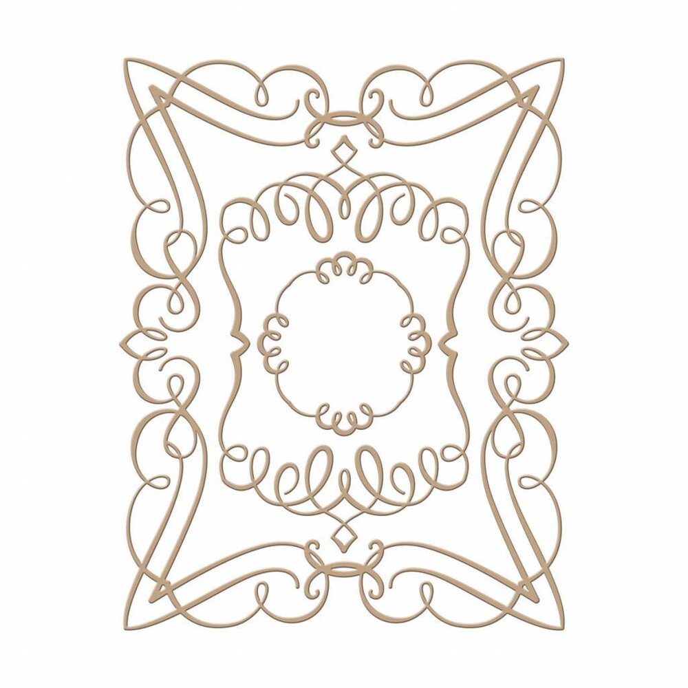 Spellbinders Elegant Rectangle Glimmer Hot Foil Plate (GLP-029) Spellbinders Elegant Rectangle Glimmer Hot Foil Plate (GLP-029)