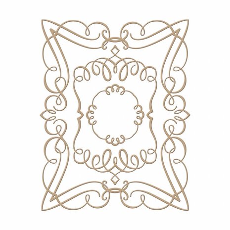 Spellbinders Elegant Rectangle Glimmer Hot Foil Plate (GLP-029) Spellbinders Elegant Rectangle Glimmer Hot Foil Plate (GLP-029)