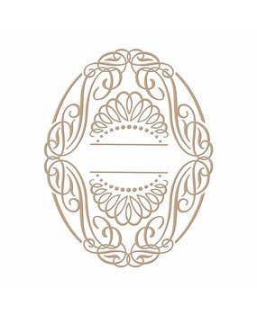 Spellbinders Elegant Oval Glimmer Hot Foil Plate (GLP-030) Spellbinders Elegant Oval Glimmer Hot Foil Plate (GLP-030)