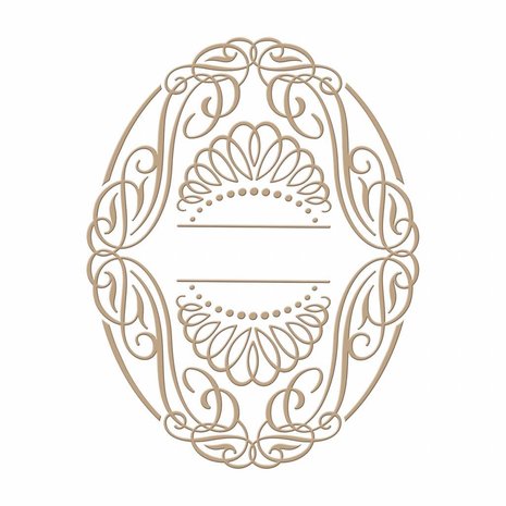 Spellbinders Elegant Oval Glimmer Hot Foil Plate (GLP-030)