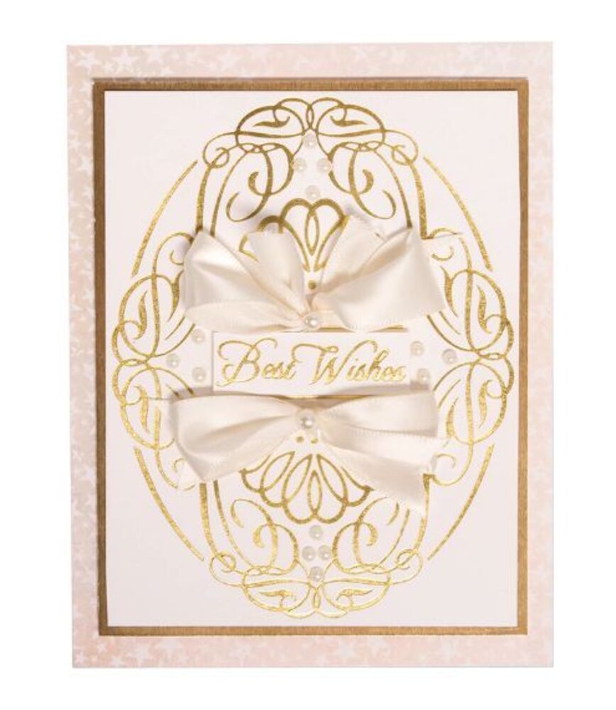 Spellbinders Elegant Oval Glimmer Hot Foil Plate (GLP-030)