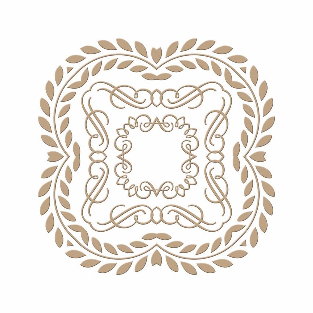 Spellbinders Elegant Square Glimmer Hot Foil Plate (GLP-031)