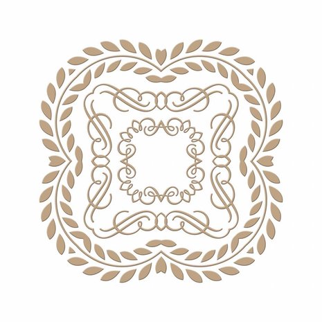 Spellbinders Elegant Square Glimmer Hot Foil Plate (GLP-031)