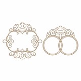 Spellbinders Monogram Medallions Glimmer Hot Foil Plate (GLP-036)