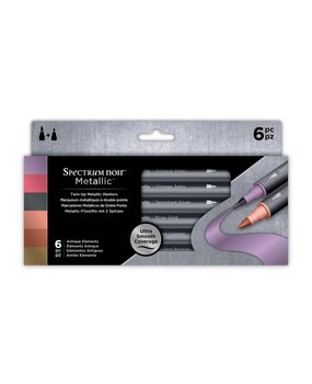 Spectrum Noir Twin-tip Metallic Markers Antique Elements (SPECN-MM-ANT6) Spectrum Noir Twin-tip Metallic Markers Antique Elements (SPECN-MM-ANT6)