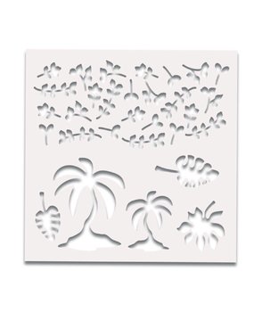 Polkadoodles 6x6 Inch Creative Stencil Tropical Foilage (PD7390) Polkadoodles 6x6 Inch Creative Stencil Tropical Foilage (PD7390)
